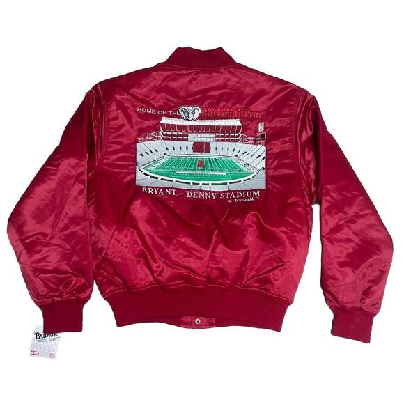 VTG University of Alabama Satin Bryant-Denny Stadium Brumik Jacket XL. *NWT* - Picture 2 of 8
